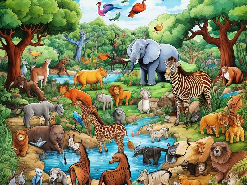 动物园里的动物图片 - 动物园里的动物图片简笔画 动物园里的动物图片 - 动物园里的动物图片简笔画