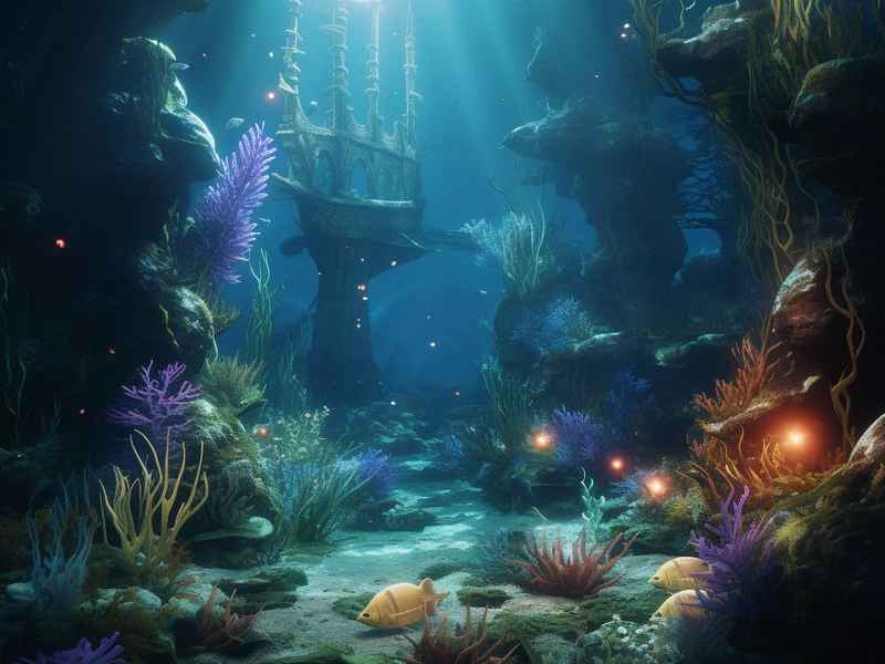 海底童话故事简短；海底故事简笔画大全