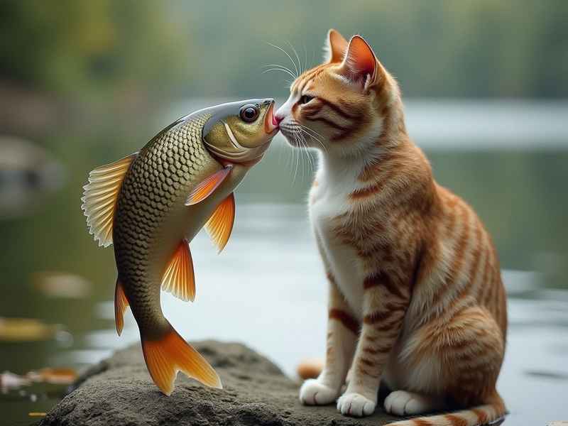 猫跟鱼的故事原视频、猫和鱼的故事视频