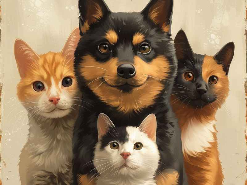 猫狗马简笔画 猫狗马简笔画图片 猫狗马简笔画 猫狗马简笔画图片