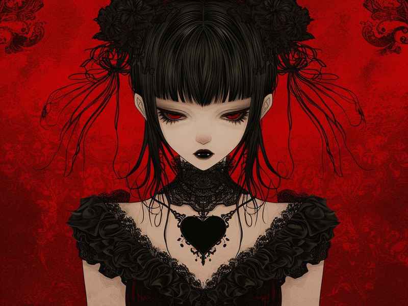 插画黑暗、黑暗系插画少女 插画黑暗、黑暗系插画少女
