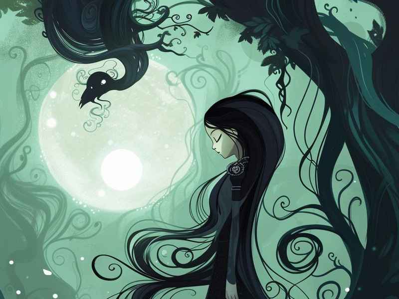 暗黑童话故事插画（暗黑童话风插画）