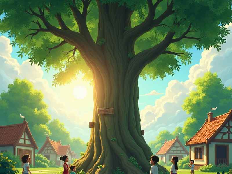 大树的故事绘画 - 大树的故事绘画图片 简笔画