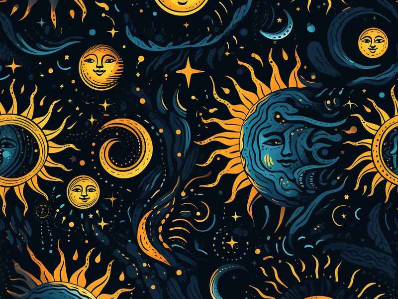 太阳月亮星星运转，太阳月亮星星运转视频