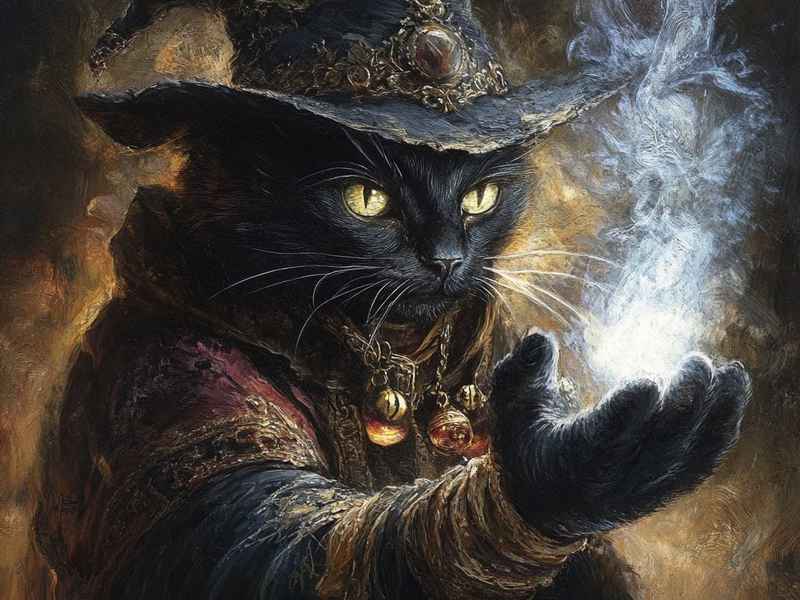 少儿童话故事魔法师和猫咪、魔法师和猫咪的故事