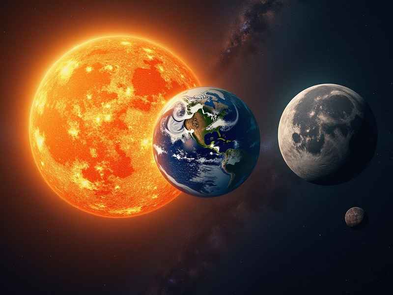 太阳月亮地球的童话故事作文；太阳月亮地球的神话故事作文