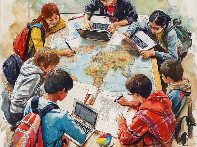 七年级下册英语插画、七年级下册英语插画图片