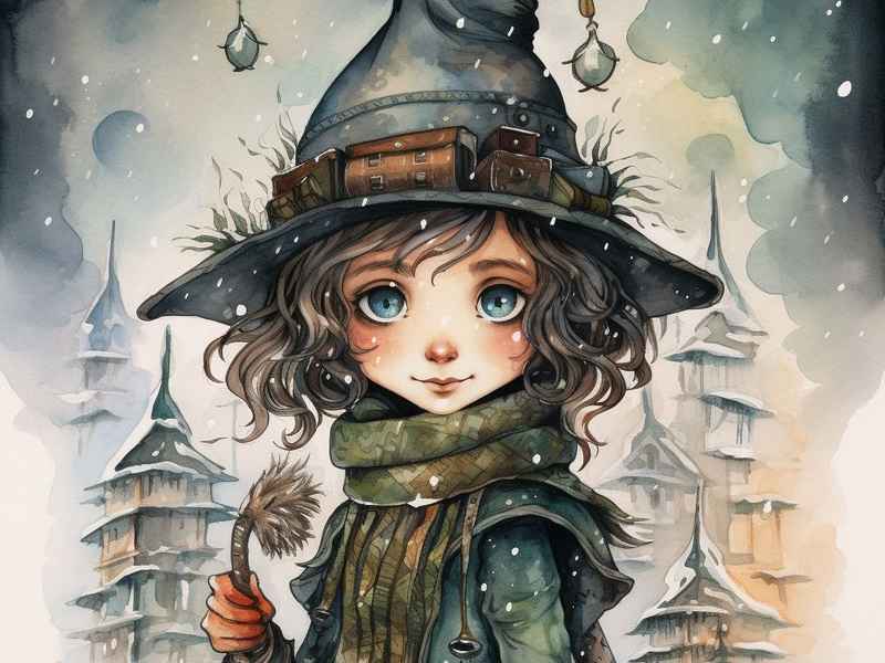 怕冷的小女巫童话故事；怕小孩的女巫故事