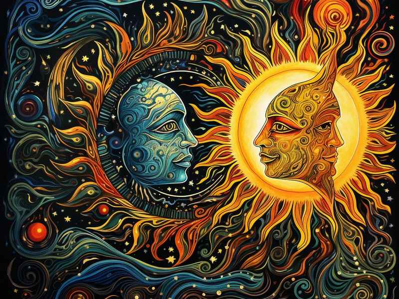 太阳和月亮的由来；太阳和月亮的由来简介