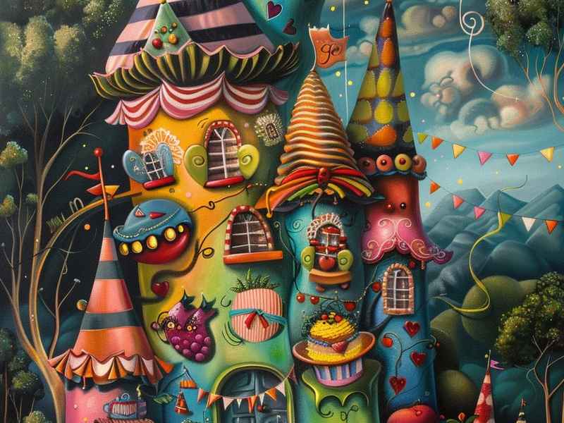 童话故事为主题的绘画作品(童话为主题的儿童画) 童话故事为主题的绘画作品(童话为主题的儿童画)