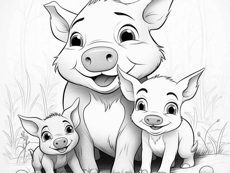 童话故事三只小猪简笔画简单 三只小猪故事简笔画四组 童话故事三只小猪简笔画简单 三只小猪故事简笔画四组