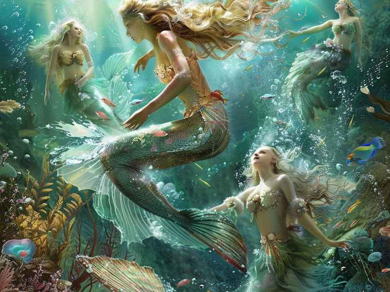四个人的童话故事海的女儿(童话人物海的女儿) 四个人的童话故事海的女儿(童话人物海的女儿)