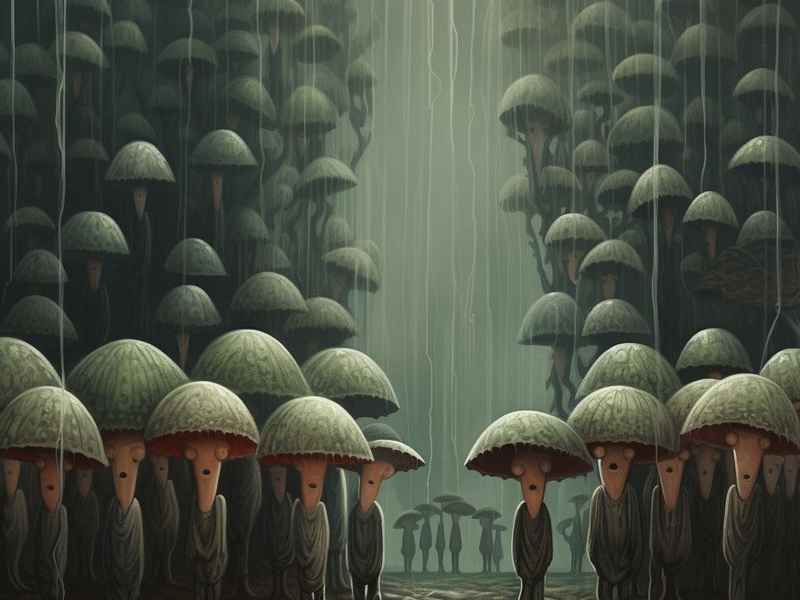 奇怪的雨伞童话故事 奇怪的雨伞故事绘本 奇怪的雨伞童话故事 奇怪的雨伞故事绘本