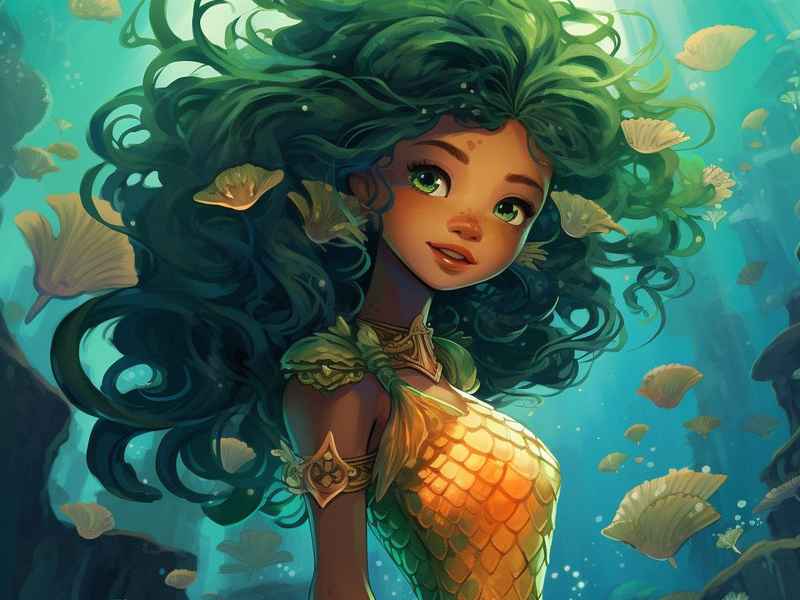 童画故亊海的女儿 - 海的女儿儿童简笔画 童画故亊海的女儿 - 海的女儿儿童简笔画