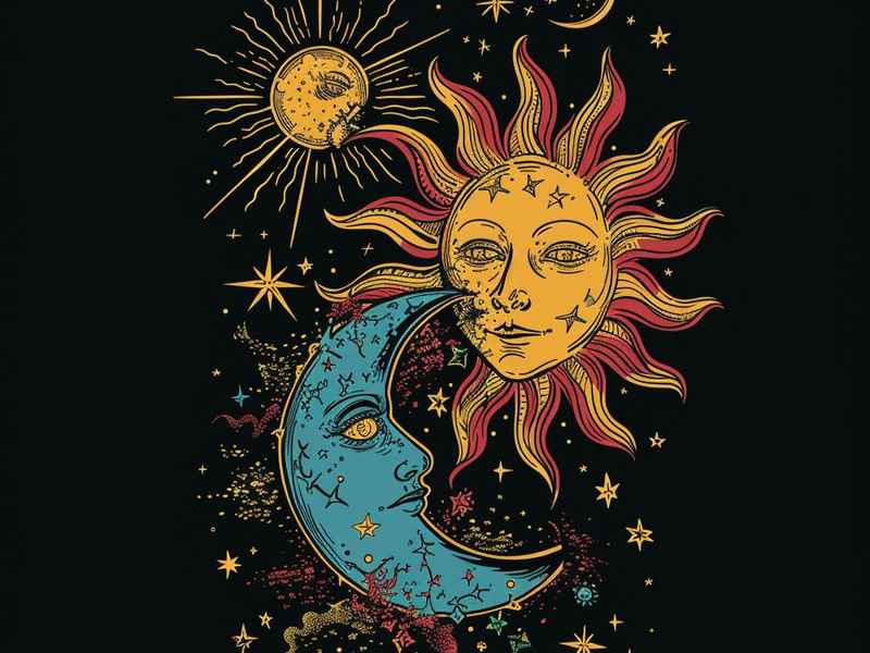 太阳和月亮的图片简笔画（太阳和月亮的图片简笔画彩色）