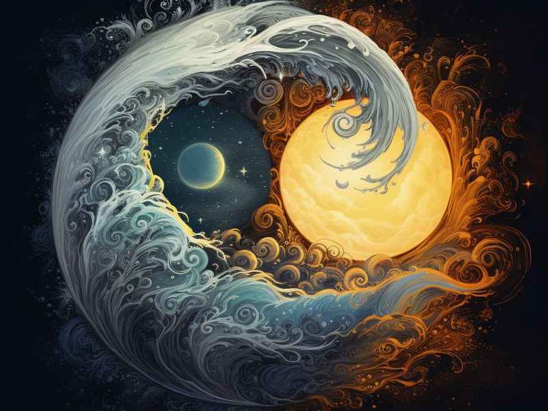 太阳与月亮的柴体拟人图片 - 太阳与月亮的柴体拟人图片怎么画