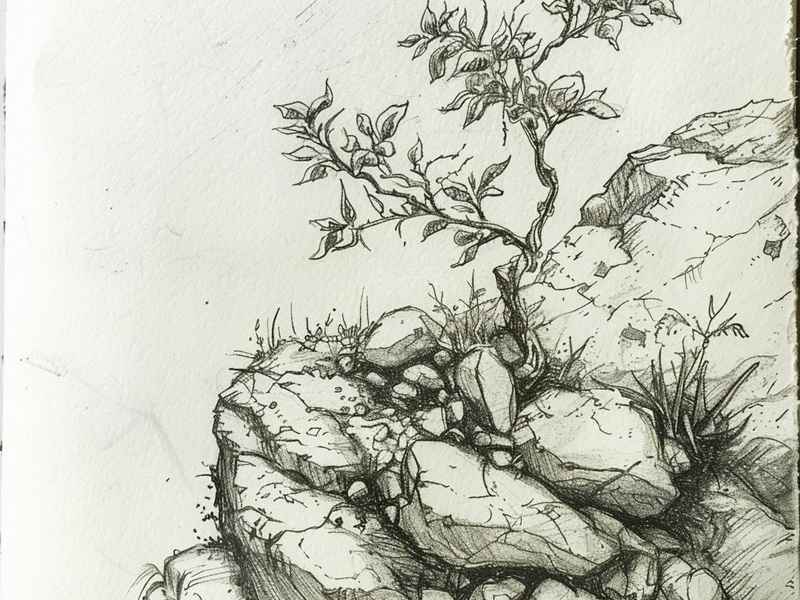 石头和树的简笔画(石头和树的简笔画彩色) 石头和树的简笔画(石头和树的简笔画彩色)