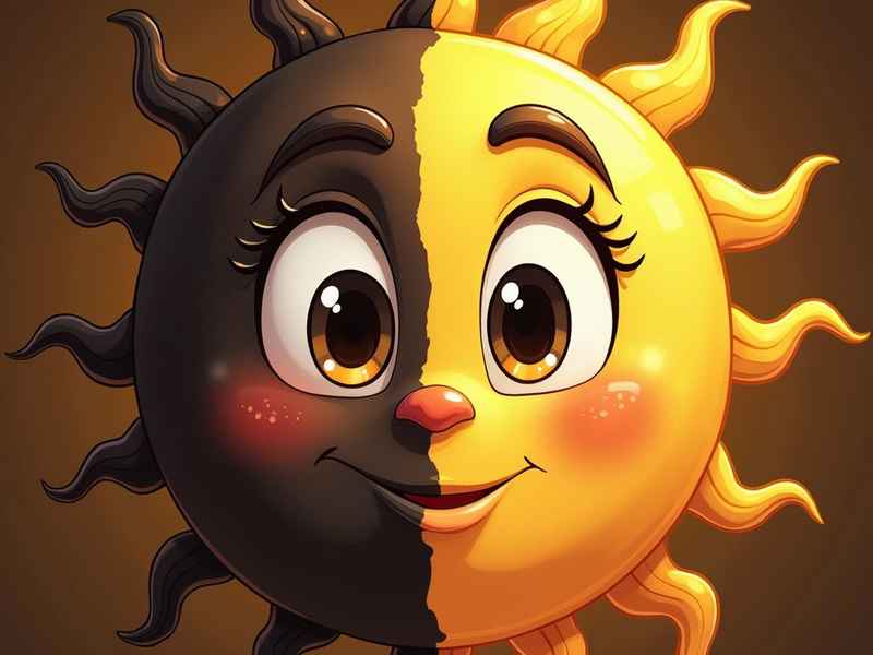 太阳和月亮的图片卡通 - 太阳和月亮的图片卡通画