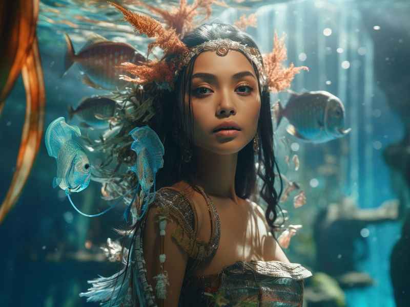 童画故亊海的女儿 - 海的女儿儿童简笔画 童画故亊海的女儿 - 海的女儿儿童简笔画